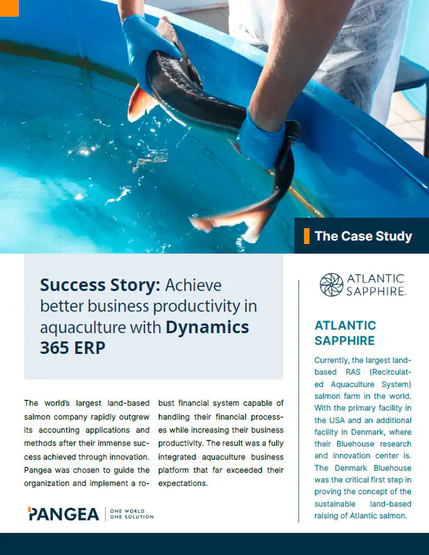 Gain a smooth production control in aquaculture with Dynamics 365 ERP​ 1